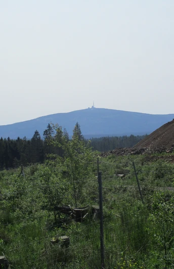 Aussicht von der Schutzhütte 'Brockenblick'