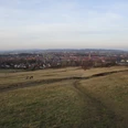 Blick vom Harzrand auf Goslar