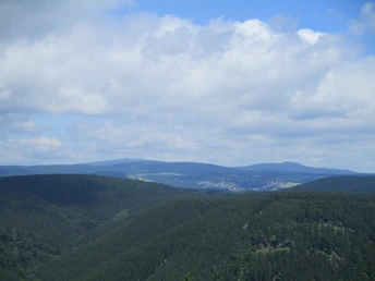Blick vom Großen Knollen zum Hochharz