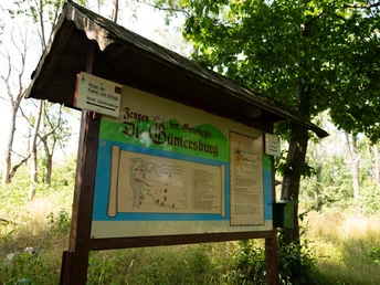 Wanderschild bei Güntersberge
