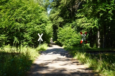 Bahnübergang an der Langen Allee