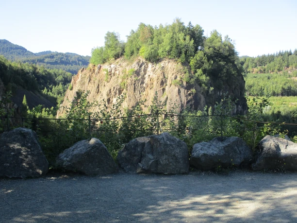 Blick auf den Brutfelsen Wolfshagen