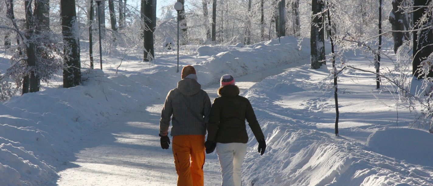 Winterwandern auf dem Hexentanzplatz Foto: Bodetal Tourismus Gmbh