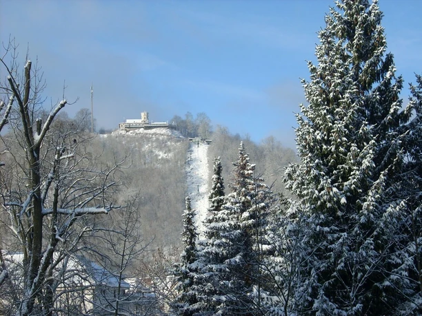 Blick auf den Hausberg