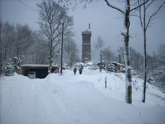 Der Bismarckturm im Winter
