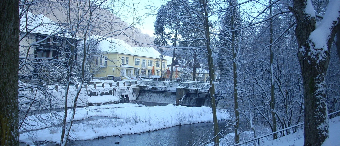 Kurpark und Wanderwege im Winter