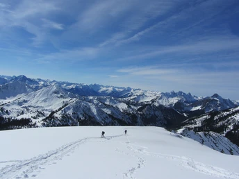 Skitour Hochblasse - kurz vor dem Gipfel