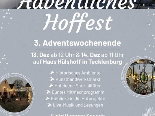 Plakat Adventliches Hoffest