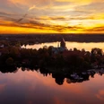 012_Sunset_Ratzeburg_DJI_0663.jpg Luftaufnahme von Ratzeburg bei Dämmerung