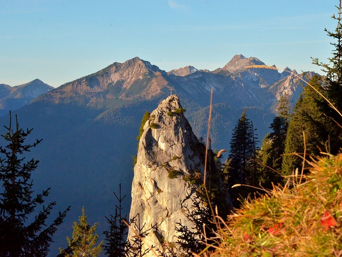 Fernwanderwerg Maximiliansweg - Pürschlingnadel mit Scheinberg und Hochplatte