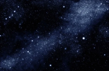 Sternenhimmel Wunderschönes Sternenfeld am blauschwarzen Himmel
