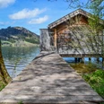 Ein Bootshaus am Schliersee.