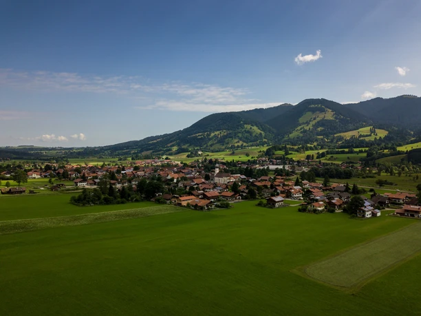 Unterammergau aus der Vogelperspektive
