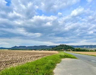 Panorama von Reinhardtsdorf, unweit der Siedlung Reuterhof