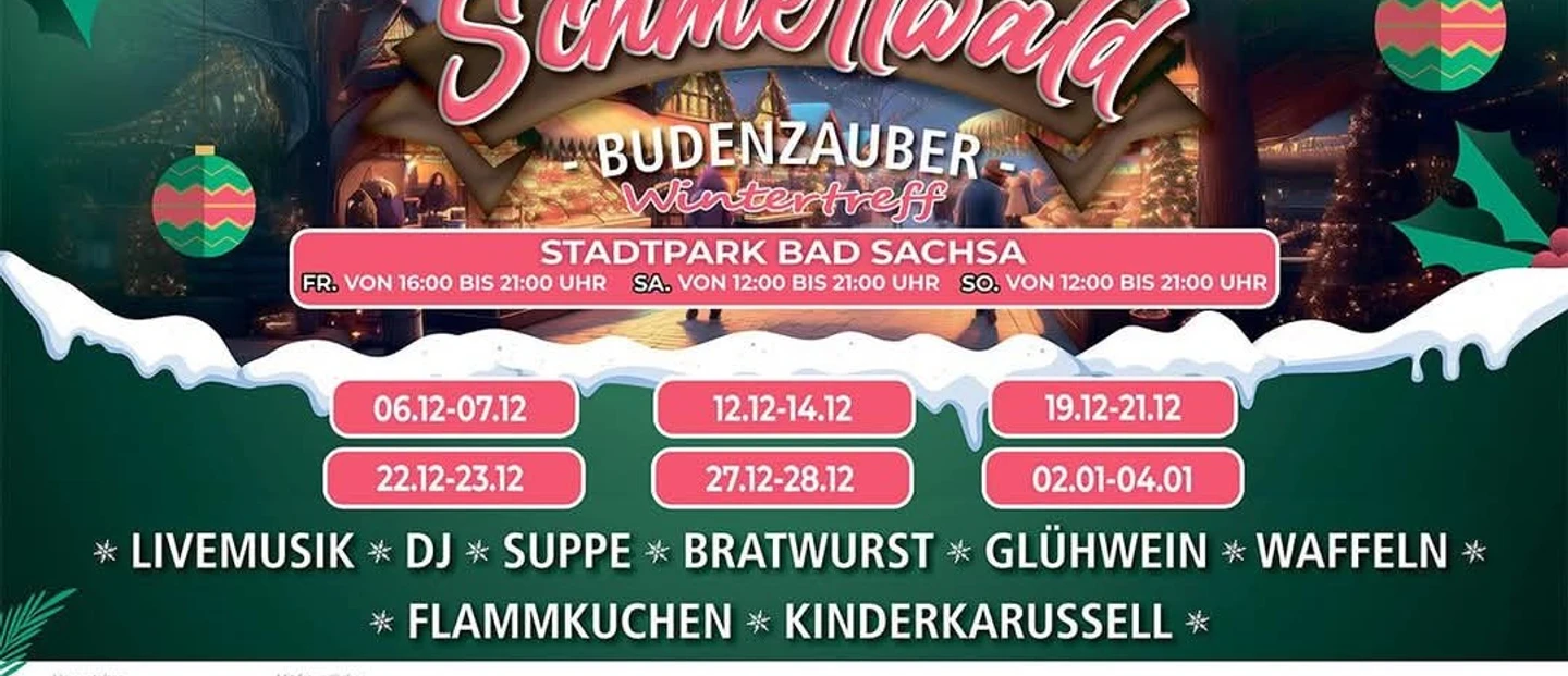offizielles Plakat für den Schmerlwald Budenzauber
