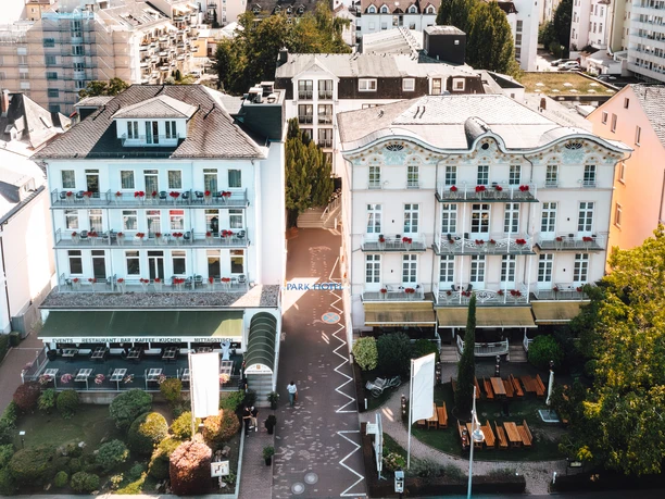 Parkhotel Bad Homburg - Aussenansicht Gebäudeansicht des Parkhotels Bad Homburg.