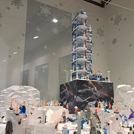 Szene in der "Playmobil Winterzauber"-Ausstellung Szene in der "Playmobil Winterzauber"-Ausstellung