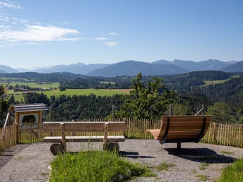 Aussicht am Wildgehege an der Schönegger Käsealm