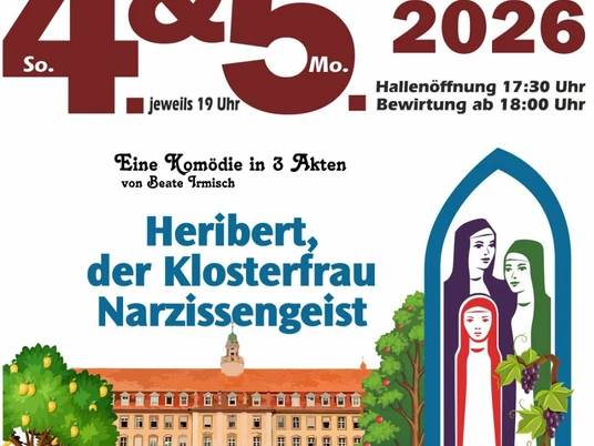 Plakat der Theateraufführung vom Männerchor Eintracht Mösbach e. V.