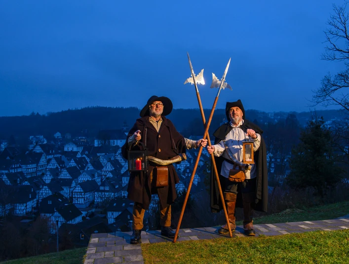 Nachtwächter im Kurpark Freudenberg