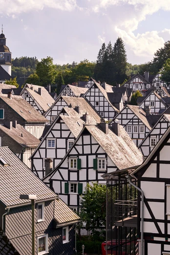 Fotoblick auf die historische Altstadt "Alter Flecken" von Freudenberg Historische Altstadt "Alter Flecken"