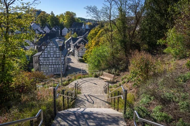 Kurpark Freudenberg Blick auf den alten Flecken in Freudenberg