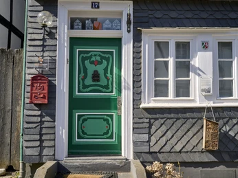 Historische Altstadt Freudenberg_Hauseingang Alte Flecken Freudenberg