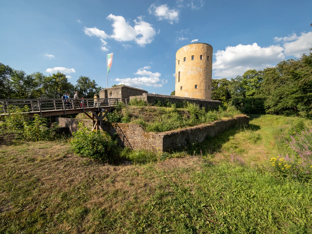 Ginsburg mit Burgmauer