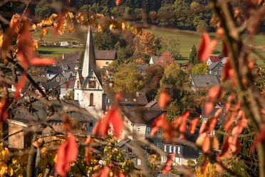 Blick von der Höhe nach Müsen