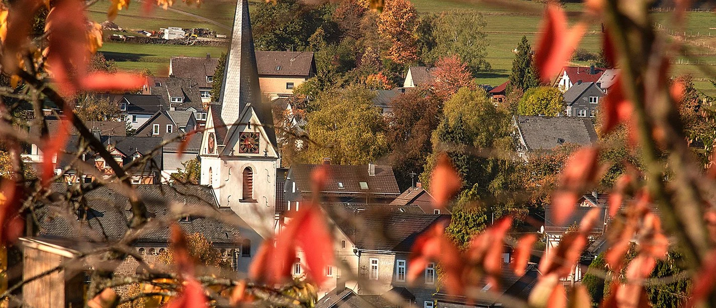 Blick von der Höhe nach Müsen