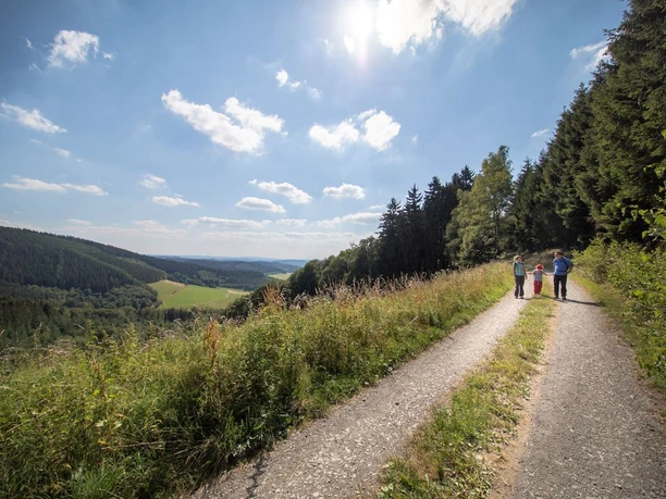 Familie auf dem Höhenring