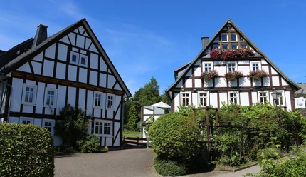 Fachwerkensemble am Ende der Dammstraße