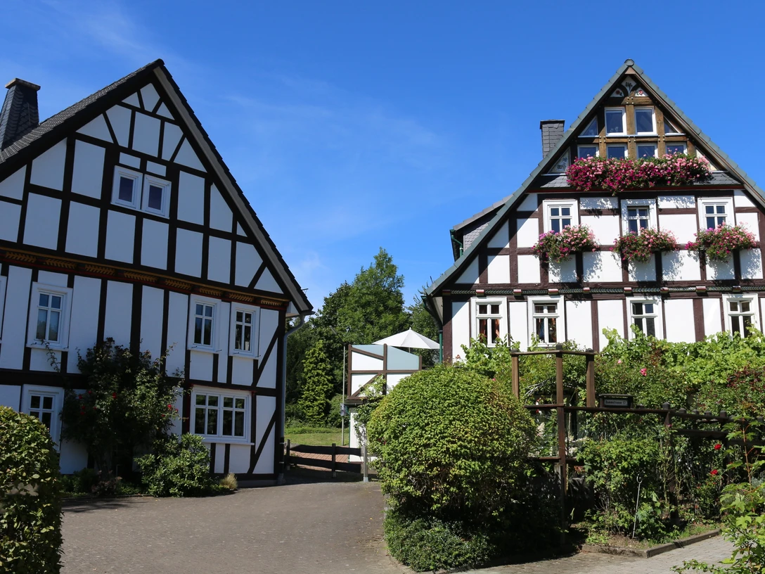 Fachwerkensemble am Ende der Dammstraße