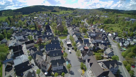 Luftaufnahme Hilchenbacher Zentrum
