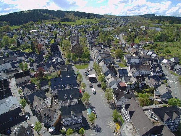 Luftaufnahme Hilchenbacher Zentrum