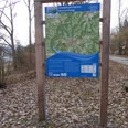 Infotafel gibt einen Überblick der Wandermöglichkeiten