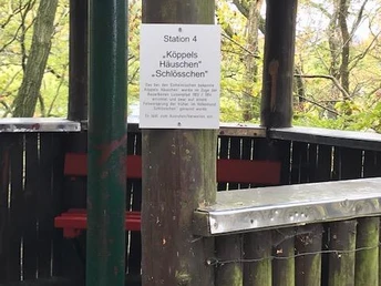 Köppels Häuschen als Raststation am Luisenpfad