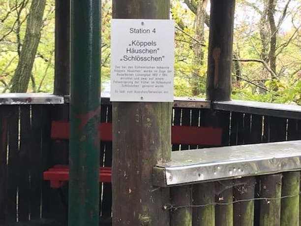 Köppels Häuschen als Raststation am Luisenpfad