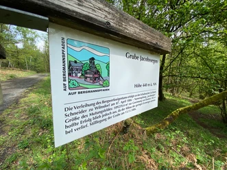 Infoschild zur Grube Jacobssegen
