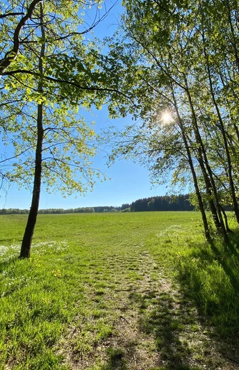 Ausblick am Verbindungsweg Richtung CVJM-Jugendbildungsstätte