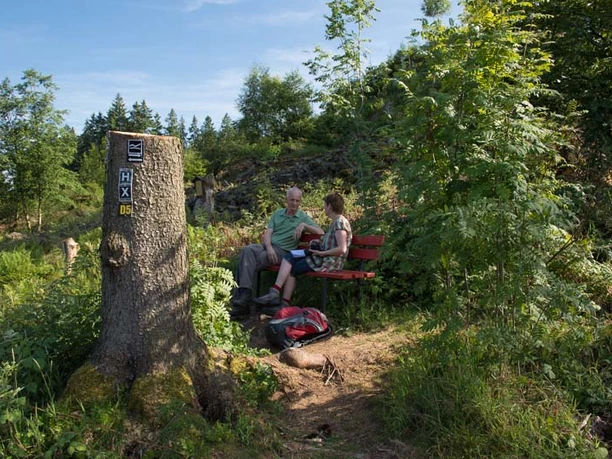Rastplatz unterhalb der Trödelsteine