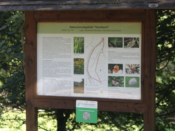 Infotafel Wanderparkplatz NSG Gambach