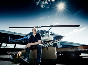 Hubschrauber in Bereitschaft