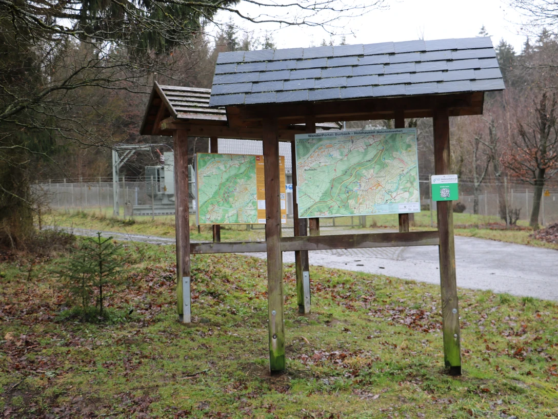 Wandertafeln am Wanderparkplatz Zum Großen Stein
