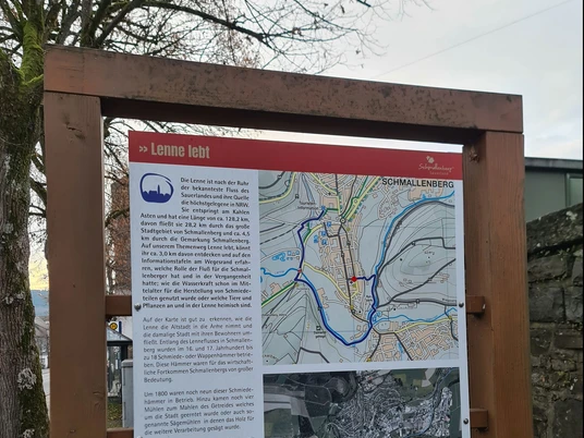 Infotafel "Lenne lebt" - Startpunkt