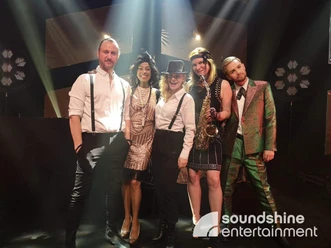 Soundshine Band 20s, Roaring Twenties.jpg Bandfoto im 20er Jahre Stil
