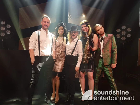 Soundshine Band 20s, Roaring Twenties.jpg Bandfoto im 20er Jahre StilBand photo in 20s style