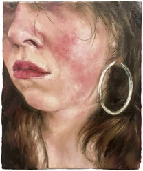Wiebke Mertens Blush, 2024, Öl auf Leinwand, Große Kunstschau Worpswede, Kulturstiftung Landkreis Osterholz, Foto: © Große Kunstschau