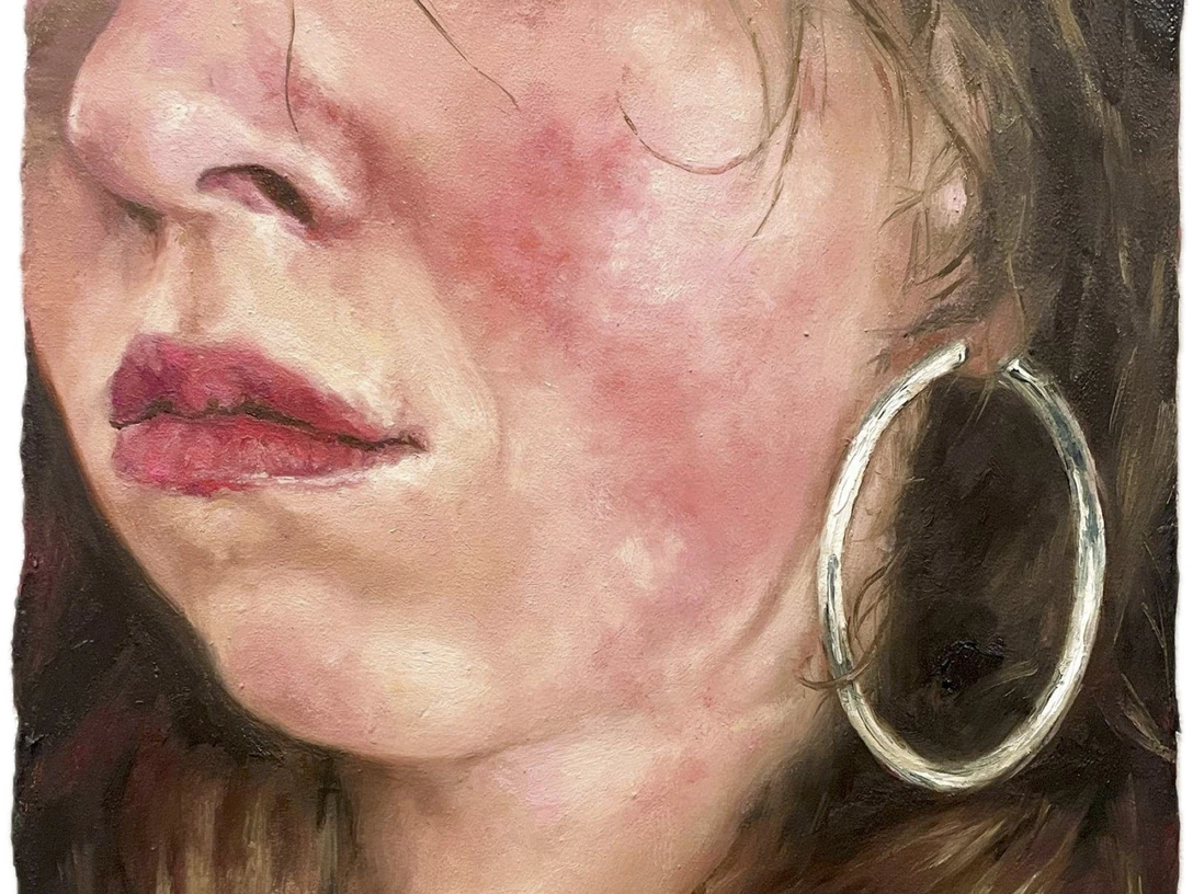 Wiebke Mertens Blush, 2024, Öl auf Leinwand, Große Kunstschau Worpswede, Kulturstiftung Landkreis Osterholz, Foto: © Große Kunstschau