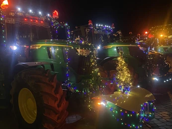 Impressionen der Lichterfahrt Lichterfahrt der Landwirte mit ihren Traktoren durch die Hansestadt Stralsund